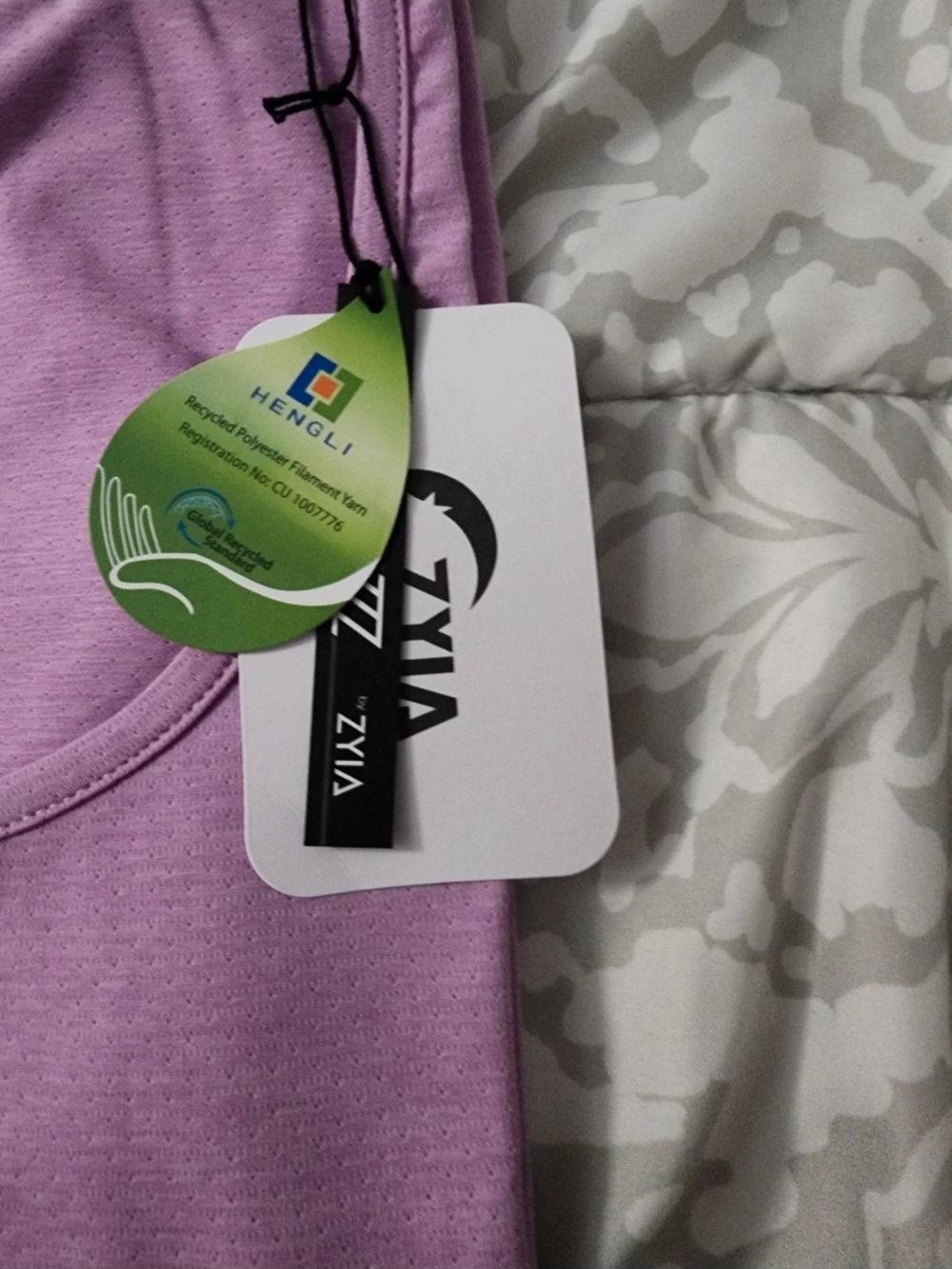 Zyia Active Men's Lilac Draft Muscle Tank Purple XXXL - Picture 4 of 4